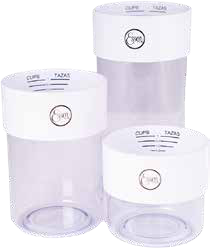 Tarros medidores apilables set x3